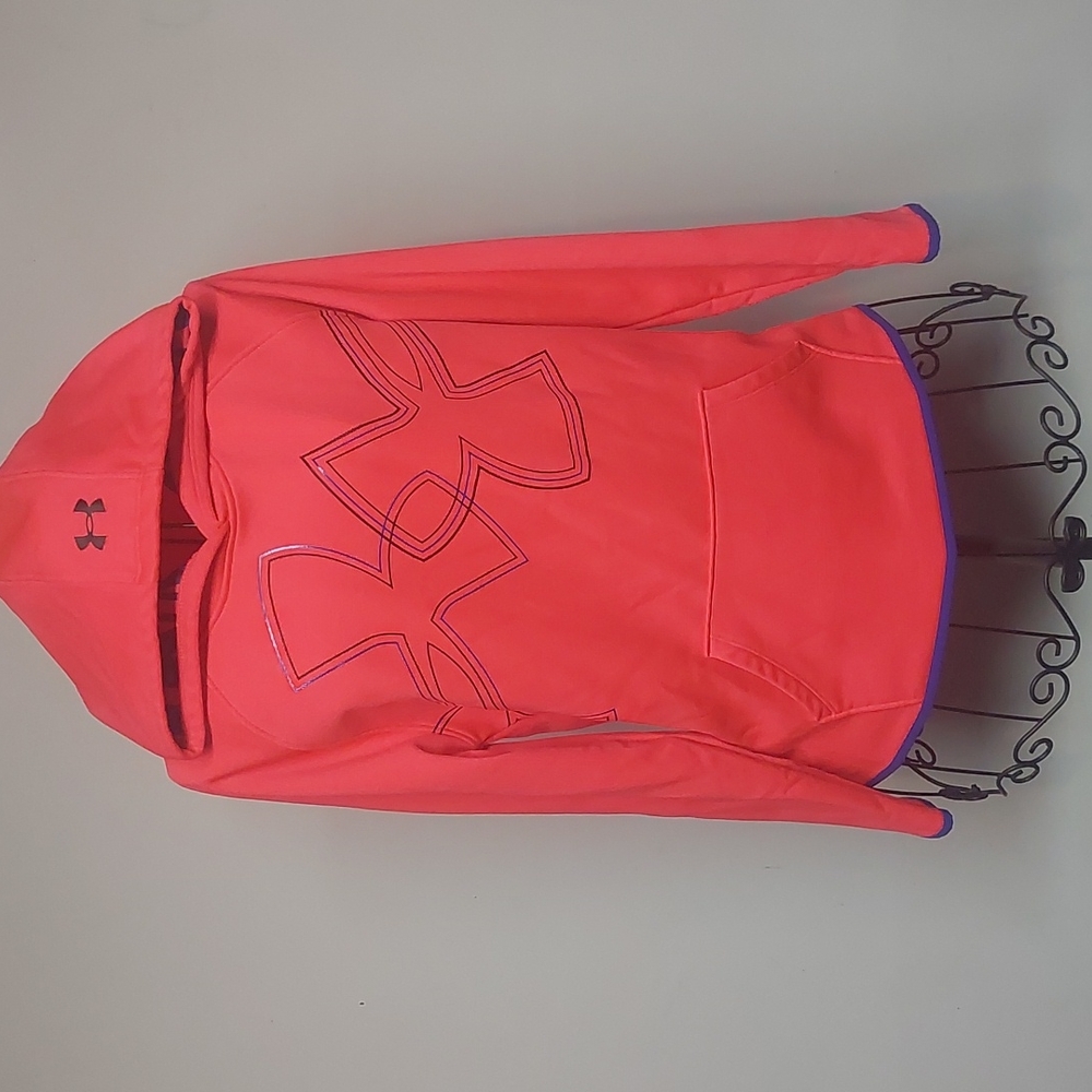Under Armour Youth Large Loose Fit Coldgear Pull Over Hoodie Sweatshirt
